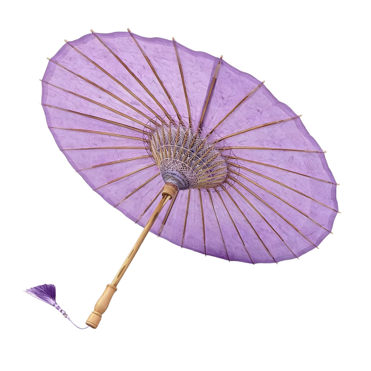 Solid Purple Oil Paper Umbrella