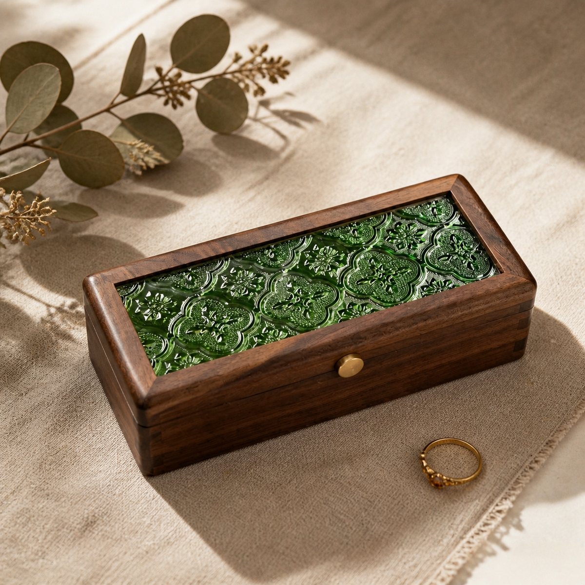 Peach Wood Bracelet Box