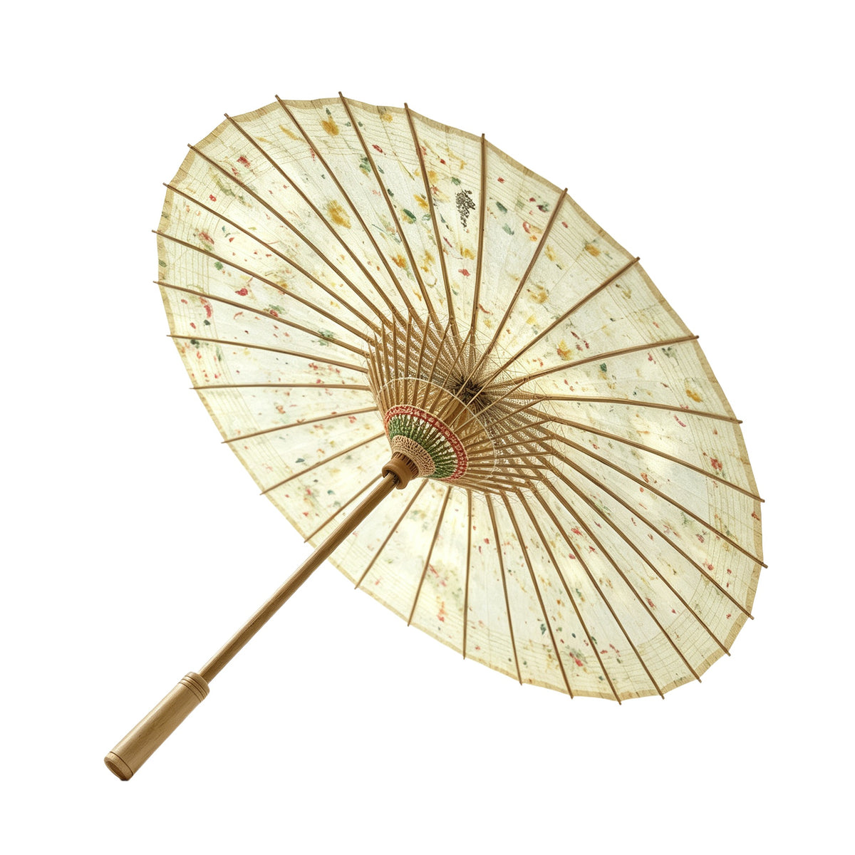 Speckled Floral Oil Paper Umbrella