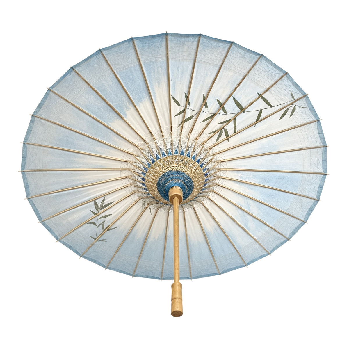 Blue Bamboo Oil Paper Umbrella
