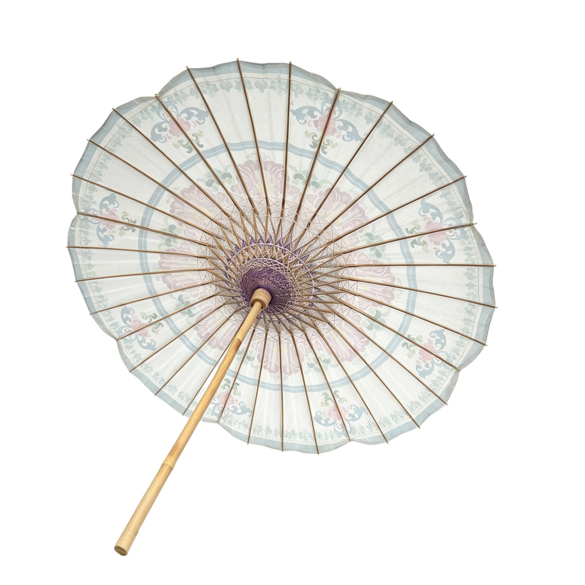 Pastel Floral Oil Paper Umbrella