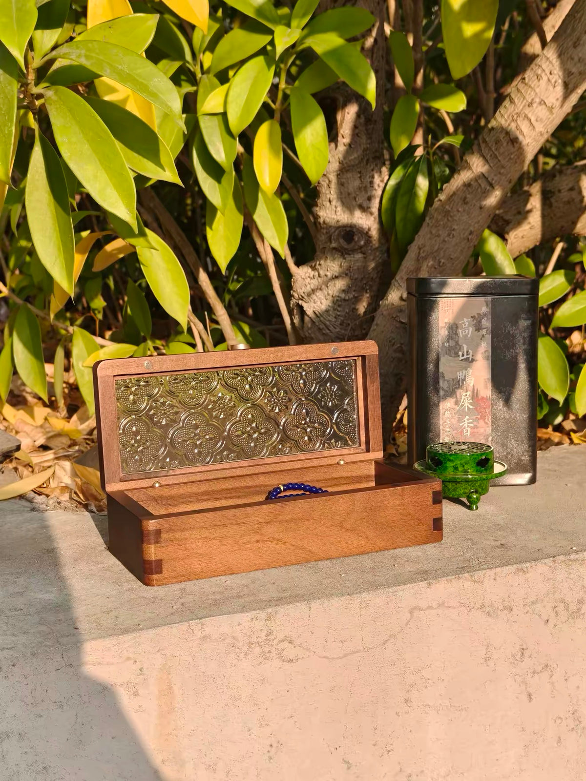 Peach Wood Bracelet Box