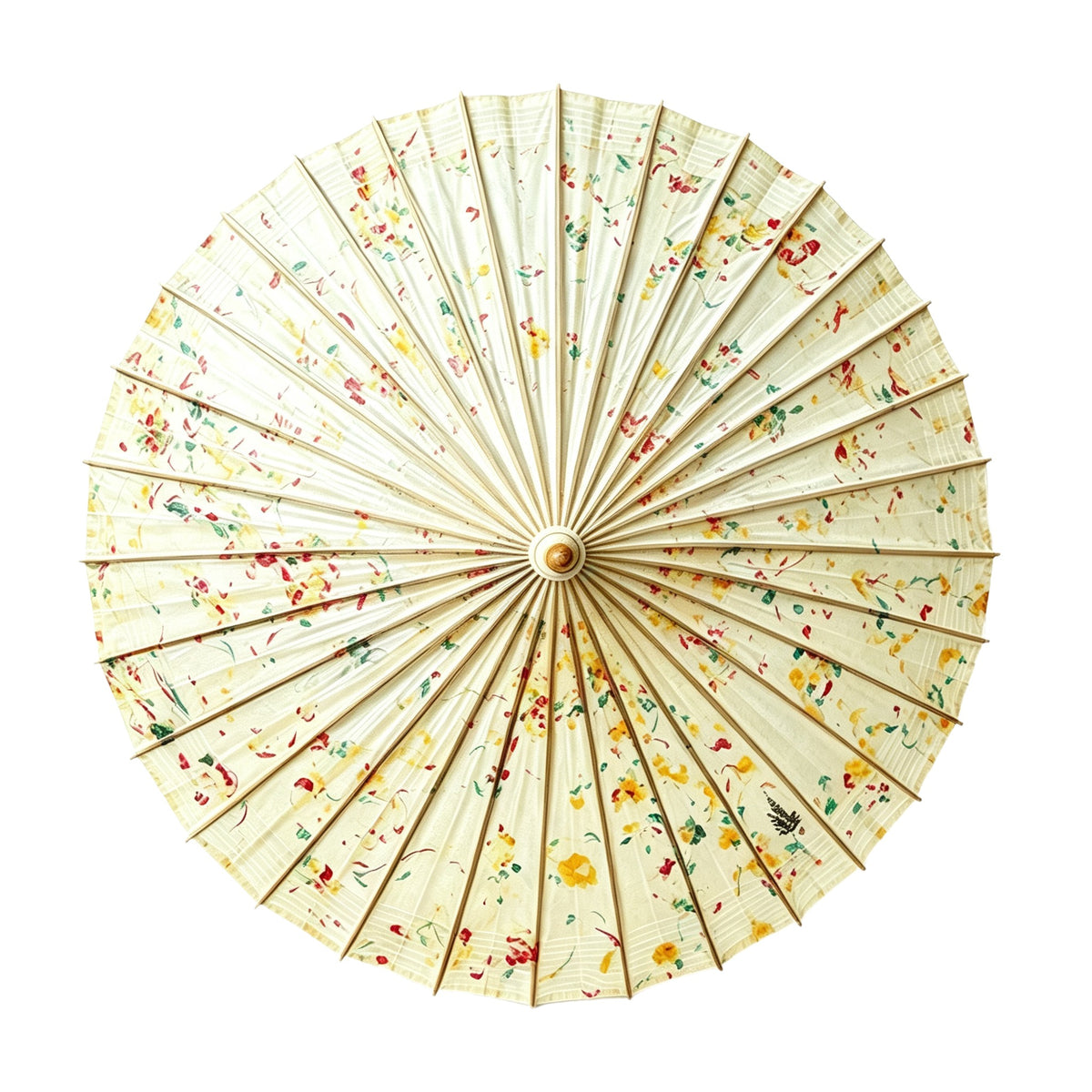 Speckled Floral Oil Paper Umbrella