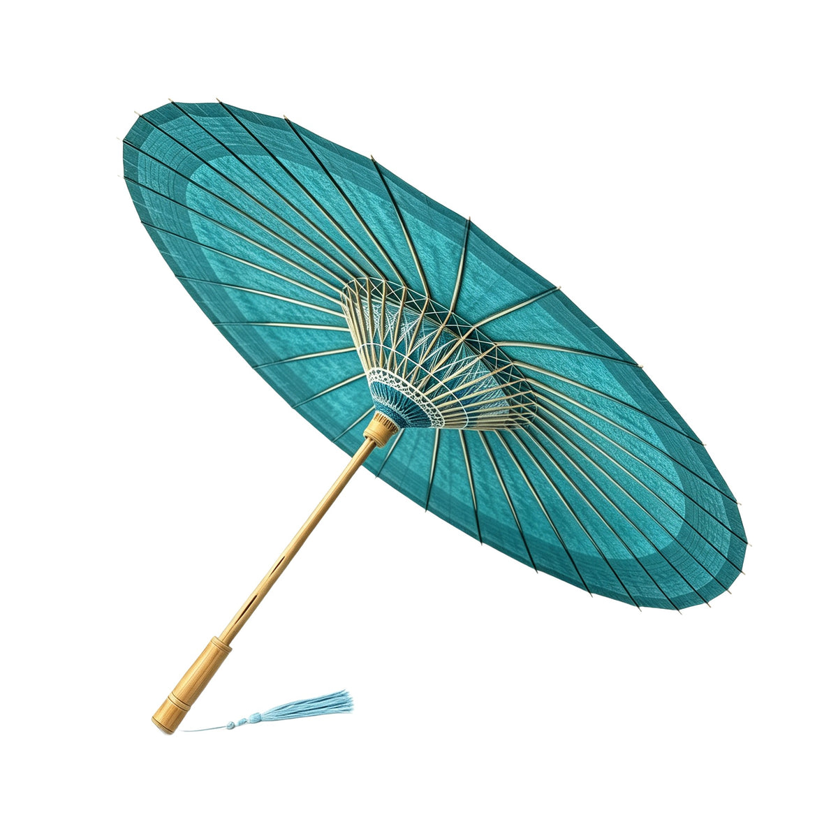Turquoise Oil Paper Umbrella