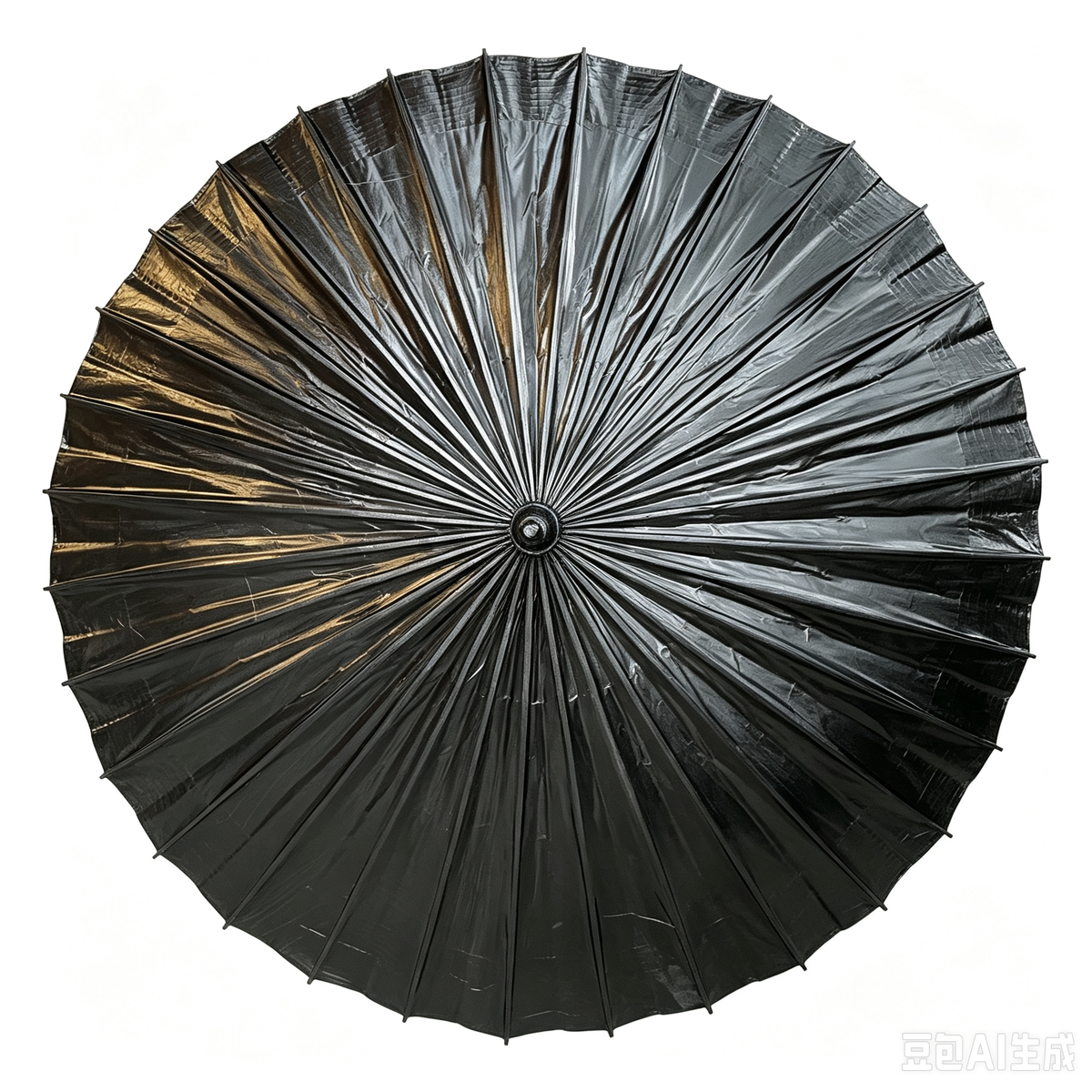 Black Solid Oil Paper Umbrella