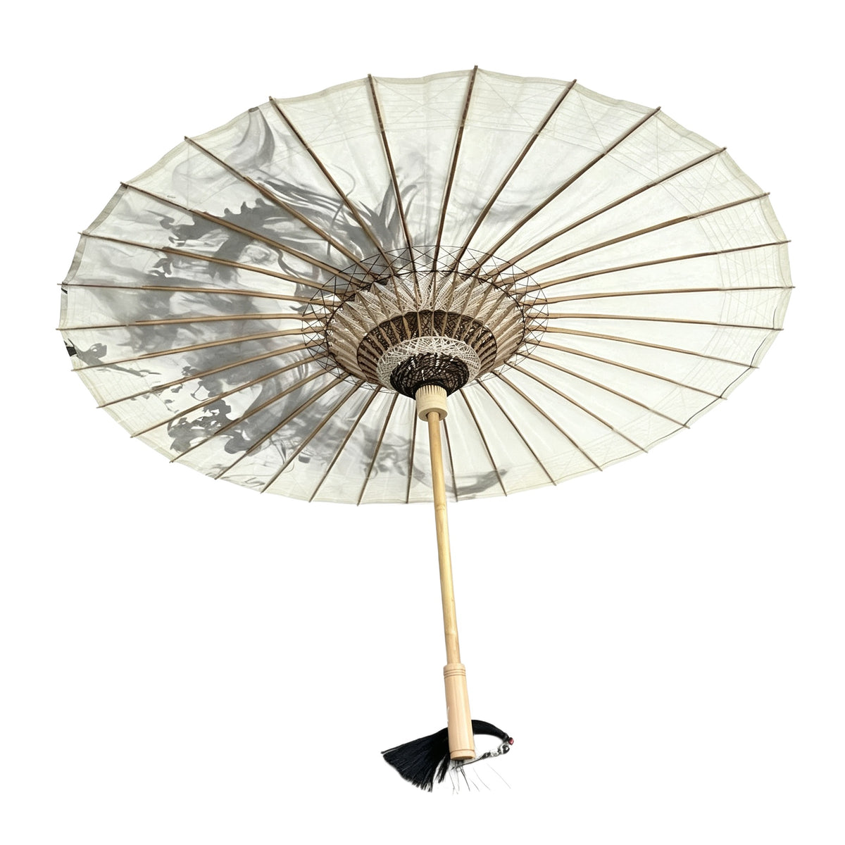 Ink Dragon Oil Paper Umbrella