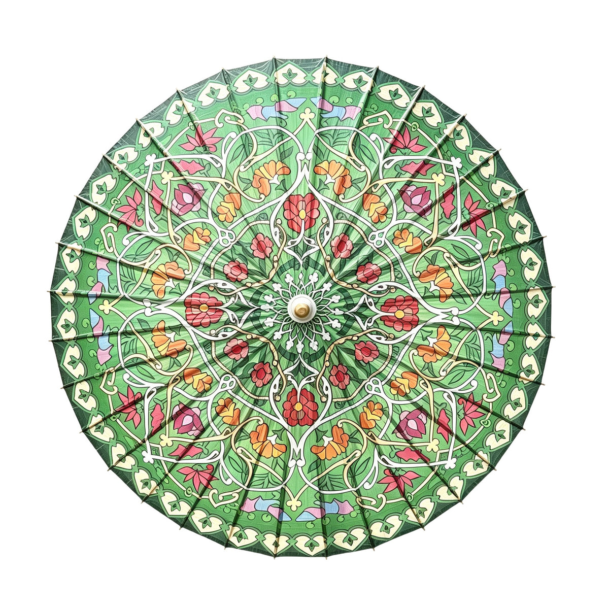 Vintage Floral Oil Paper Umbrella