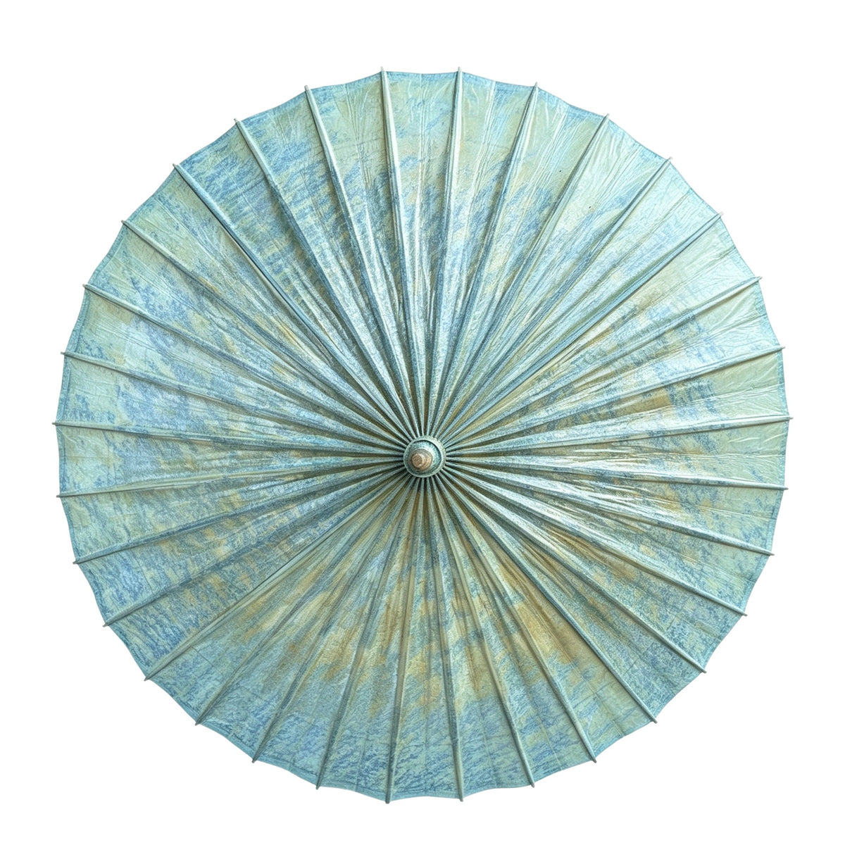 Sky Blue Scenic Oil Paper Umbrella