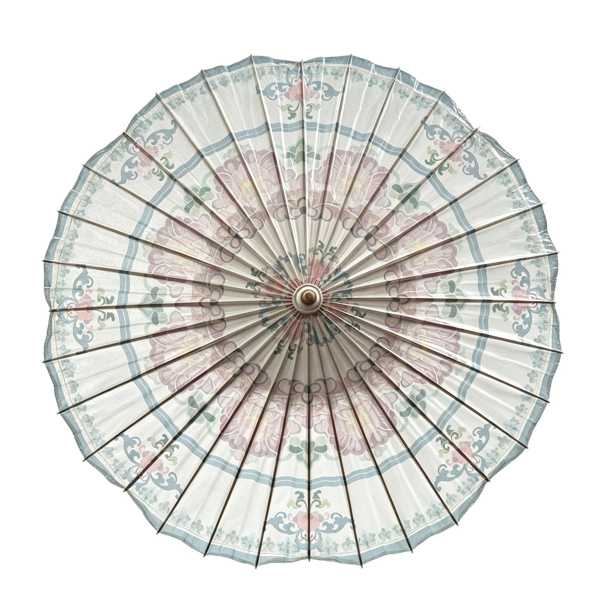 Pastel Floral Oil Paper Umbrella