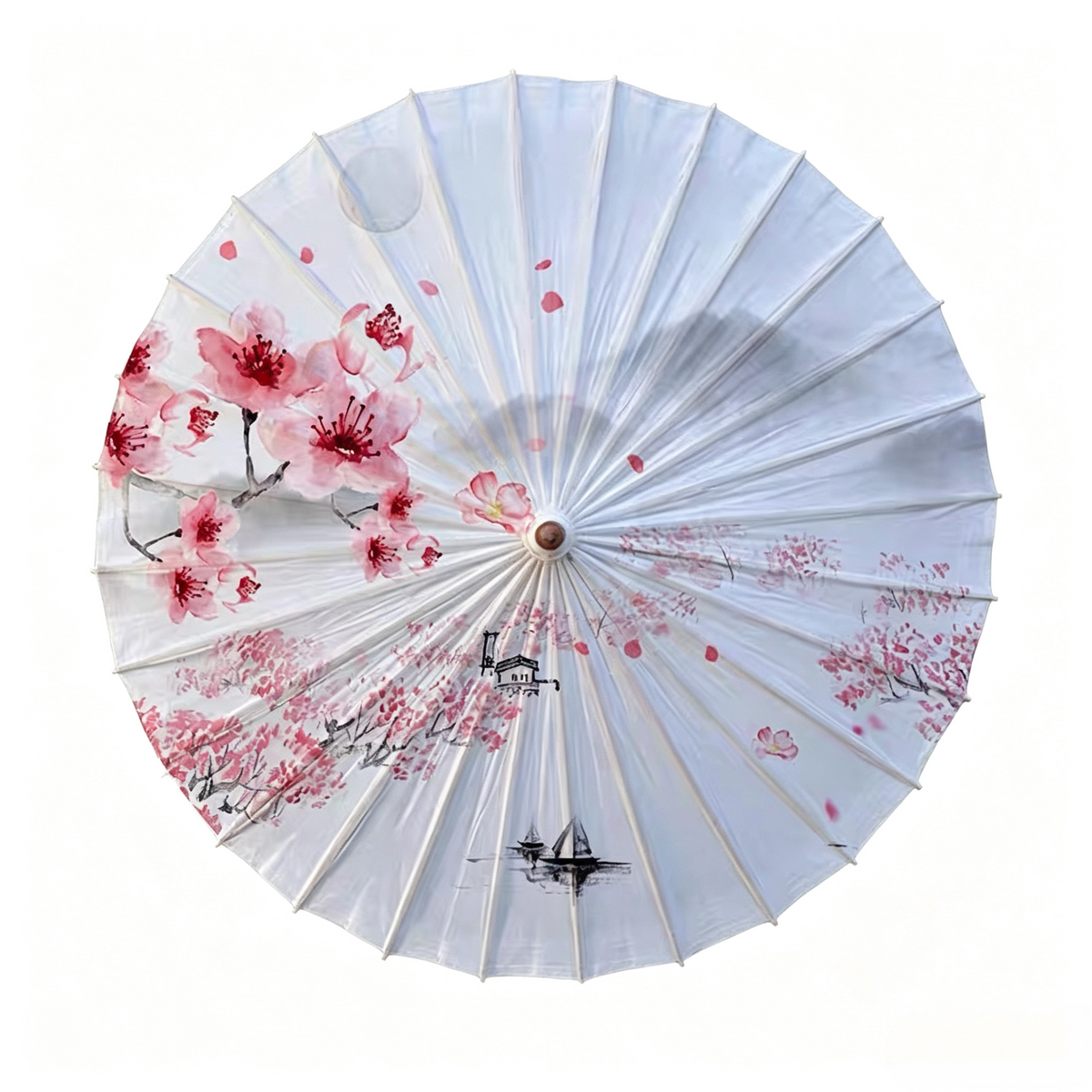 Ink Cherry Blossom Oil Paper Umbrella