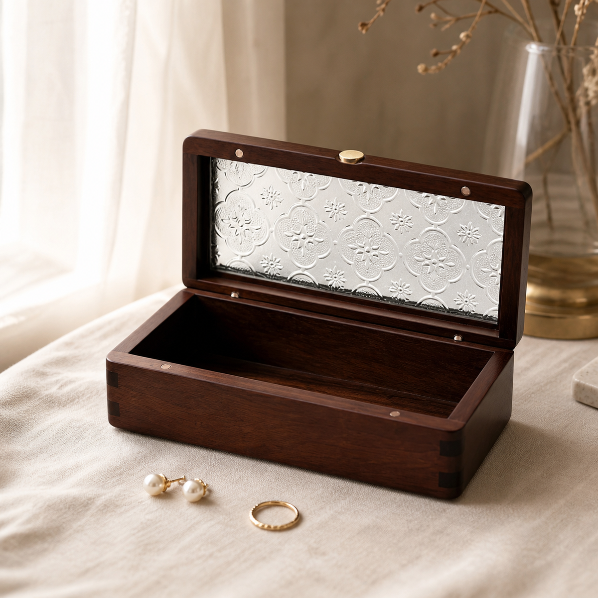 Peach Wood Bracelet Box